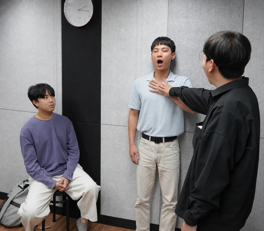 기초 발성 수업 수업 모습